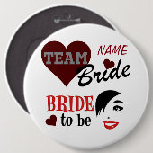 "Bride"-Button Ronde Button 6,0 Cm (Voorkant /achterkant)