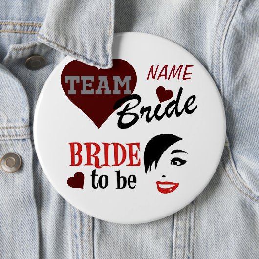 "Bride"-Button Ronde Button 6,0 Cm (In situ)