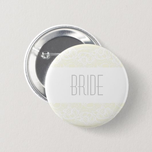 Bride Button v2 - Kies uw eigen kleur! (Voorkant /achterkant)
