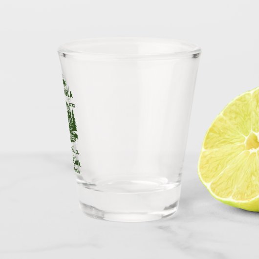 Bride Camp Bachelorette Retro Bridesmaid's Naam Shot Glas (Rechts)