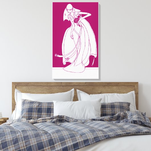 Bride Canvas Afdruk (Insitu (Slaapkamer))