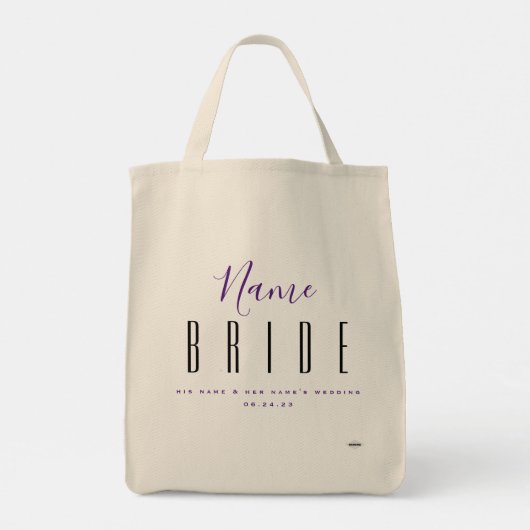 Bride Canvas tas HAMbyWG (Achterkant)
