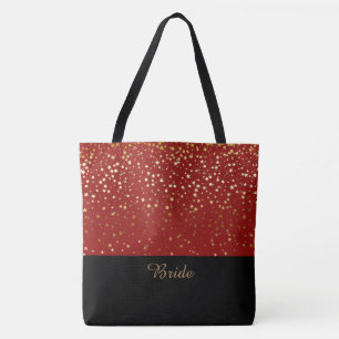 Bride Canvas tas Red en Petite Golden Stars