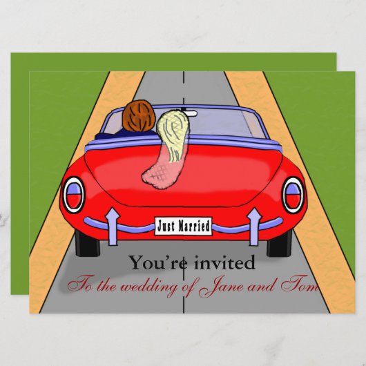 Bride Car Kaart (Voorkant / Achterkant)