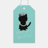 Bride Cat Celebration Shower Tiara Party Cadeaulabel (Voorkant)