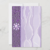 Bride Celebration Paarse Folie & Silk met parels I Kaart (Achterkant)