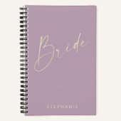 Bride Chic Minimalist Lila - persoonlijk Notitieboek (Voorkant)