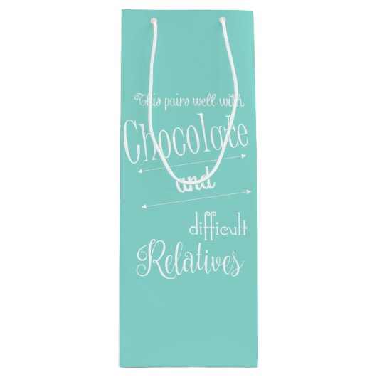 Bride Chocolade & Wine Tasting Party Wijn Cadeautas (Voorkant)