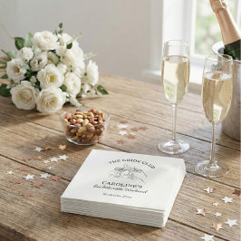 Bride Club Bachelorette Weekend Favor Cocktail  Servet
