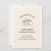 Bride Club Weekend Cocktail Bachelorette Party Kaart (Voorkant)