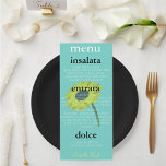 BRIDE & CO Autumn Bride Sunflower Shower Party Menu<br><div class="desc">Houd in de geest van je partijthema met deze leuke menu's. Pas hen aan aangezien u kiest zij om het even welk stijlpartij aanpassen. Deze menu's zijn de perfecte grootte om bij elke plaats het plaatsen of lijst te plaatsen, op een mini esel te plaatsen en één per lijst te...</div>