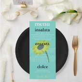 BRIDE & CO Autumn Bride Sunflower Shower Party Menu