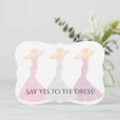 BRIDE & CO be My Bridesmaid Shopping Bridal Party Kaart (Staand voorkant)