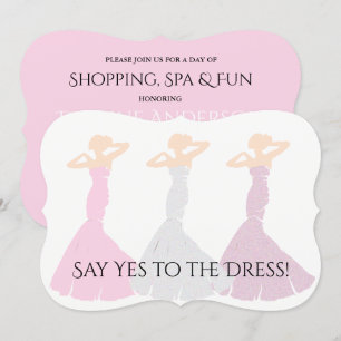 BRIDE & CO be My Bridesmaid Shopping Bridal Party Kaart