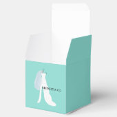 BRIDE & CO Blauwgroen blauw hier komt de Bride Par Bedankdoosjes (Geopend)