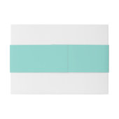 BRIDE & CO Blauwgroen blauwe uitnodigingen Uitnodigingen Wikkel (Achterkant Voorbeeld)