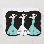 BRIDE & CO Blauwgroen Blue Be My Bridesmaid Bruids Kaart (Voorkant)