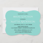 BRIDE CO Blauwgroen Blue Be My Bridesmaid Shower P Kaart (Achterkant)