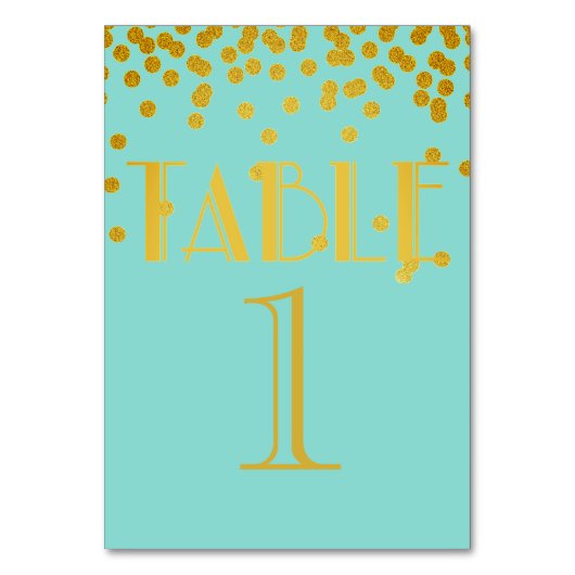 Bride Co Blauwgroen Blue en Gold Shower Party Kaart (Voorkant)