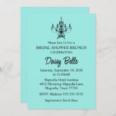 Bride & Co. Bridal Shower Turquoise Kaart (Voorkant / Achterkant)