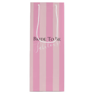 BRIDE & CO Bride om Fantastische feestjes te zijn Wijn Cadeautas