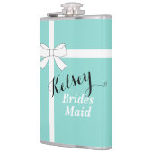 BRIDE & CO Bridesmaid Bridal Party Wrapped Flask Heupfles (Links)