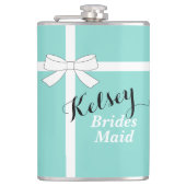 BRIDE & CO Bridesmaid Bridal Party Wrapped Flask Heupfles (Voorkant)