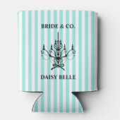 Bride & Co. Bruiloft Turquoise Blikjeskoeler (Achterkant)