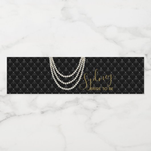 BRIDE & CO Couture Paris Theme Shower Party Waterfles Etiket (Enkel label)