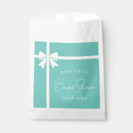 Bride & Co Elegante Witte Strik Lint Bruidsdouche Bedankzakje