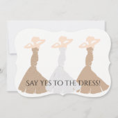 BRIDE & CO Gold ben mijn Bridesmaid Shower Kaart (Voorkant)