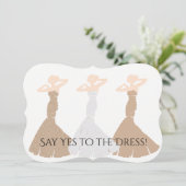 BRIDE & CO Gold ben mijn Bridesmaid Shower Kaart (Staand voorkant)