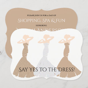 BRIDE & CO Gold ben mijn Bridesmaid Shower Kaart