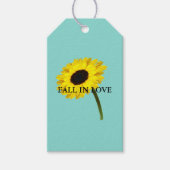 BRIDE & CO Herfstbruid Zonnebloem Feestgeschenk La Cadeaulabel (Voorkant)