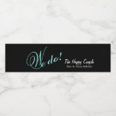 BRIDE & CO Het gelukkige paar doen wij bruidsfeest Waterfles Etiket (Enkel label)