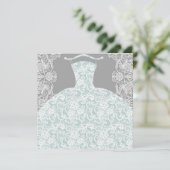 BRIDE CO Hier komt iets blauw aan de Bride party Kaart (Staand voorkant)