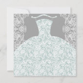 BRIDE CO Hier komt iets blauw aan de Bride party Kaart (Voorkant)