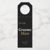 BRIDE & Co I is The Groomsmen Bridal Party Name Flessenhanger (Voorkant)