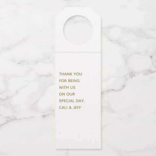 BRIDE & Co I is The Groomsmen Bridal Party Name Flessenhanger (Achterkant)