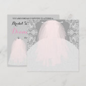 BRIDE CO iets roze hier komt de Bride party Kaart (Voorkant / Achterkant)