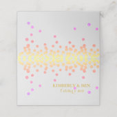 BRIDE & CO Ipanema Flamingo Polka Dot Party Table Plaatskaartje (Buitenkant ongevouwen)