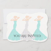 BRIDE CO Mint Green be My Bridesmaid Bridal Party Kaart (Voorkant)