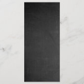 BRIDE & CO Mr. en Mrs. Chalkboard Party Menu (Achterkant)