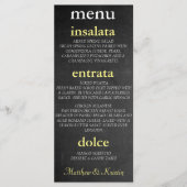 BRIDE & CO Mr. en Mrs. Chalkboard Party Menu (Voorkant)