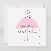 BRIDE & CO Roze Sprinkle Love Bruidsfeest Borrel Kaart (Voorkant)