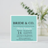 Bride & Co. Shower-uitnodiging Kaart (Staand voorkant)