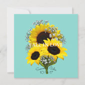 BRIDE & CO Sunflower Herfst in Love Vrijgezellenfe Kaart (Voorkant)