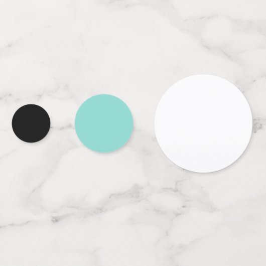 BRIDE & CO Turquoise Blauwe Showerfeest Tafelconfe Confetti (Achterkanten)