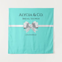 Bride & Co. Turquoise / Blauwgroen achtergrond & t