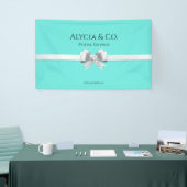 Bride & Co. Turquoise / Blauwgroen achtergrondbann Spandoek (Beurs)